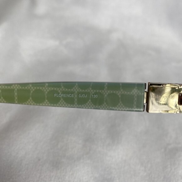 Kate Spade Florence 0JDJ Brown Green Eyeglasses Frames 51-16-130-27mm Italy - Picture 6 of 11